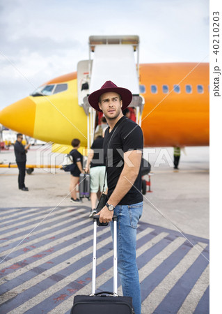 Young guy in airport 40210203