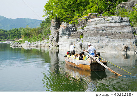 埼玉県　長瀞町　天然記念物　長瀞渓谷　ライン下り 40212187