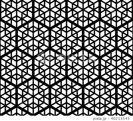 Seamles geometric ornament based kumiko Seamles geometric ornament based kumiko 40213545