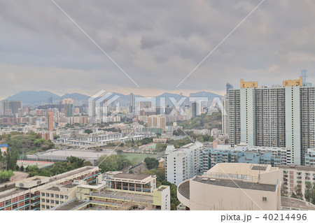 the view of Hong Kong urban city at kowloon tong 40214496