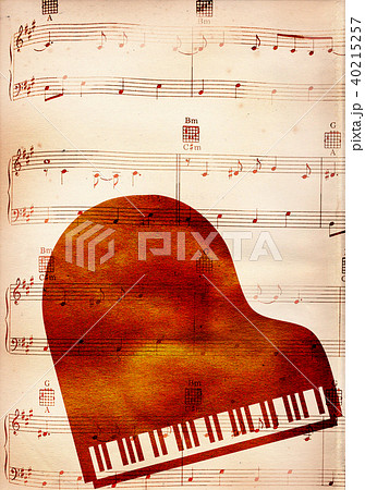 楽 五線譜 コンサート ピアノ 演奏 譜面 楽譜 ト音記号のイラスト素材