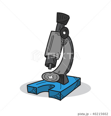 Microscope illustration on a white background Microscope illustration on a white background 40215602