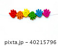 smiling palm of rainbow colors, a symbol of LGBT 40215796