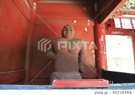 花園神社の楼門（仁王門）　石像　北茨城市 40216468