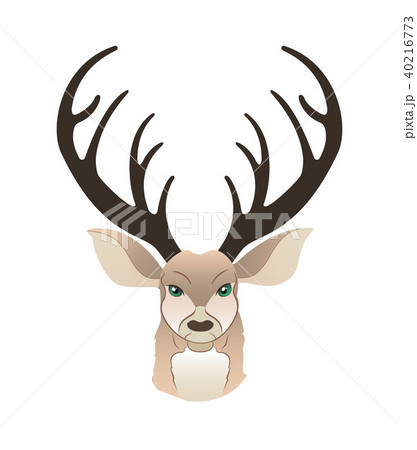 Fashion Portrait Of Hipster Deer Reindeer のイラスト素材