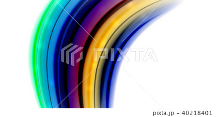 Abstract flowing motion wave, liquid colors mixing, vector abstract background 40218401