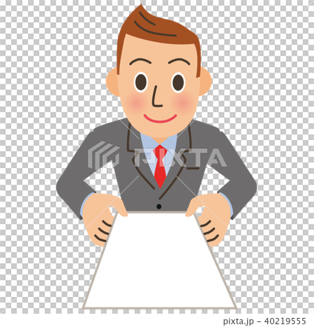 名刺を渡す男性会社員 名刺を渡す男性会社員 40219555