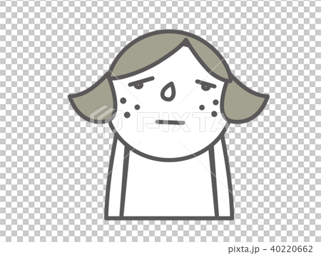 遭受婦女的生氣的人的簡單的圖表式例證 40220662