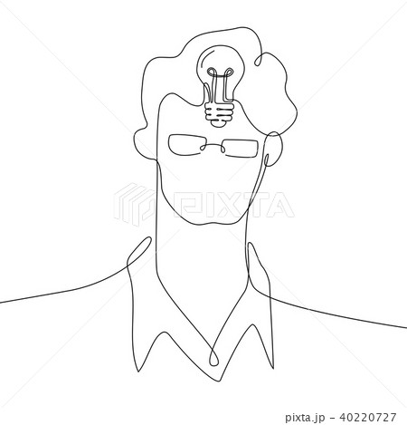 Creative idea - one line design style illustration 40220727