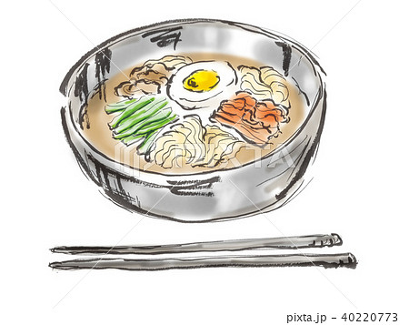 冷麺のイラスト素材