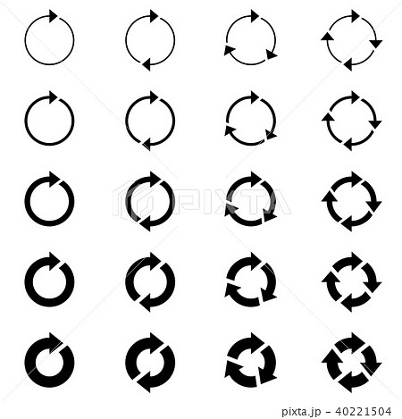 Circular Arrow 円矢印アイコンのイラスト素材
