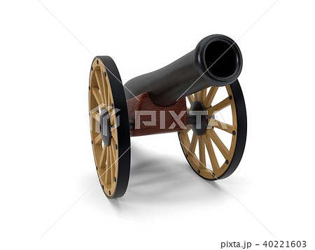 ramadan cannon. 3d illustration ramadan cannon. 3d illustration 40221603