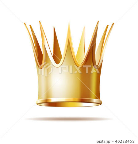 Golden princess crown isolated on white Golden princess crown isolated on white 40223455