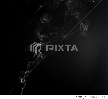 Isolated smoky cloud of aromastick Isolated smoky cloud of aromastick 40225044