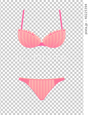 Illustration of bra and shorts Glamor size Illustration of bra and shorts Glamor size 40225394