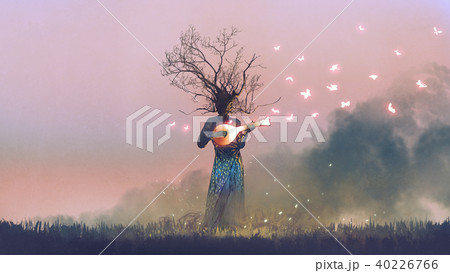 creature playing the magic banjo string instrument creature playing the magic banjo string instrument 40226766