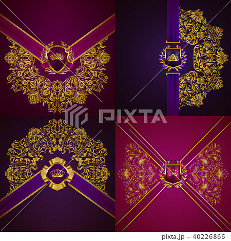 Elegant golden frame banner 40226866