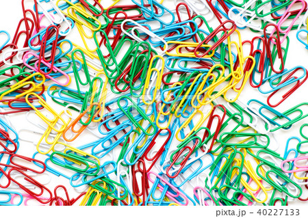 Group of multi color of paper clip 40227133