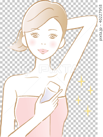 電動シェーバー 脇 女性のイラスト素材 電動シェーバー 脇 女性のイラスト素材