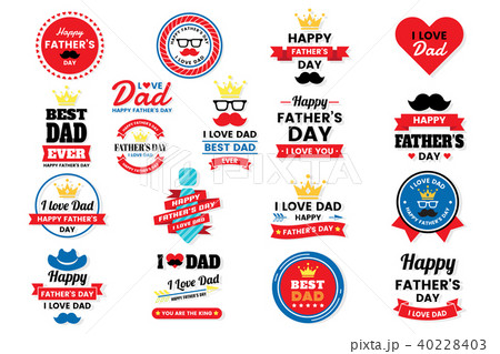 father day Birthday Vector Logo for banner father day Birthday Vector Logo for banner 40228403