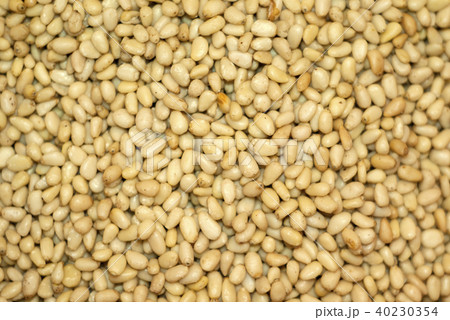 background - kernels of peeled pine nuts background - kernels of peeled pine nuts 40230354