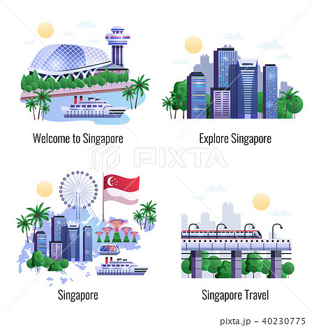 Singapore 2x2 Design Conceptのイラスト素材