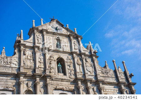 Ruins facade of St.Paul's Cathedral in Macau Ruins facade of St.Paul's Cathedral in Macau 40234541