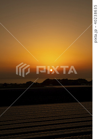 三戸の夕日 40238635