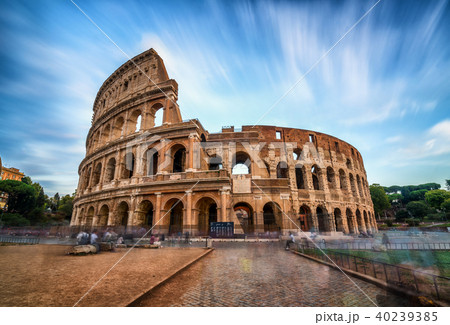 Colosseum in Rome, Italy - Long Exposure Shot 40239385