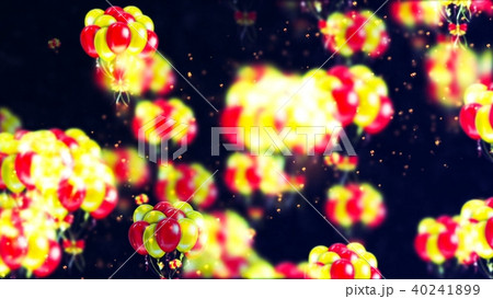 Loopable Background with nice flying balloons 40241899