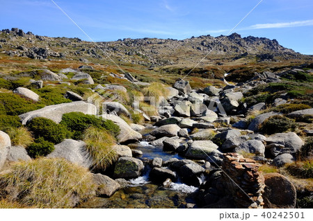オーストラリア大陸最高峰コジオスコ山 40242501