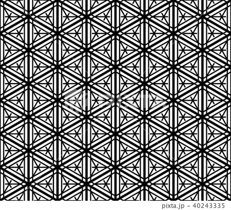 Seamless traditional Japanese ornament Kumiko Seamless traditional Japanese ornament Kumiko 40243335