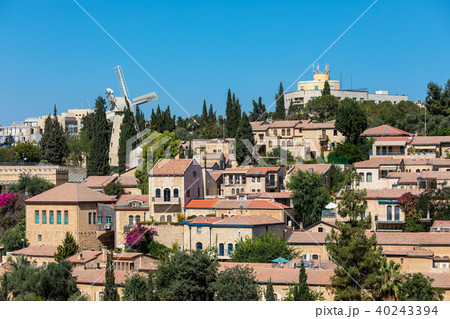 Yemin Moshe neighborhood view. Yemin Moshe neighborhood view. 40243394