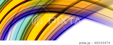 Abstract wave lines fluid color stripes. Vector artistic illustration for poster or web banner 40243474