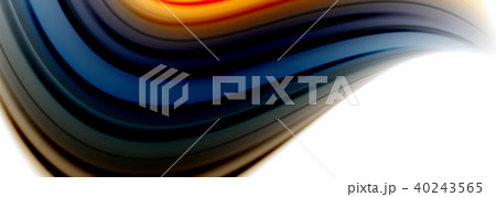 Abstract wave lines fluid color stripes. Vector artistic illustration for poster or web banner Abstract wave lines fluid color stripes. Vector artistic illustration for poster or web banner 40243565