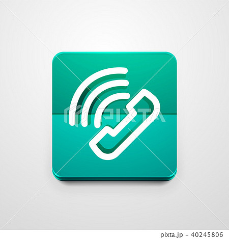 Phone button, call support idea, vector illustration 40245806
