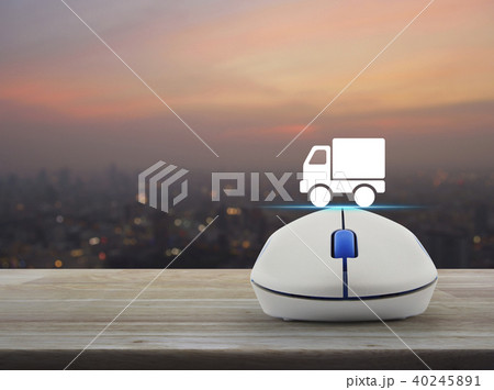 Business transportation truck concept 40245891