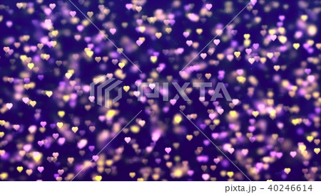 Valentine's day background, flying abstract hearts and particles 40246614