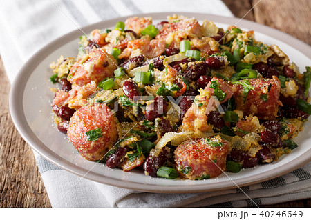 Brazilian beans with greens, sausages, bacon 40246649