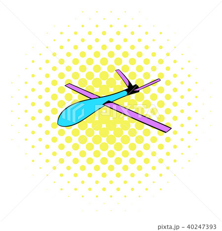 Glider icon, comics style  40247393