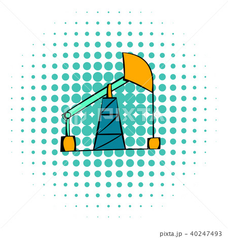 Oil pump icon, comics style Oil pump icon, comics style 40247493