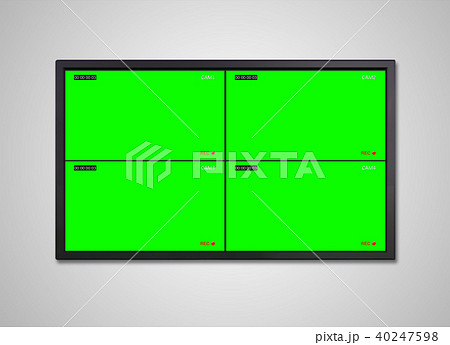 TV display with 4 cam cctv TV display with 4 cam cctv 40247598