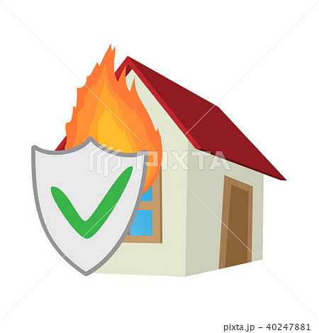 Property insurance icon, cartoon style Property insurance icon, cartoon style 40247881