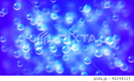Background with nice flying bubbles 3D rendering 40248115