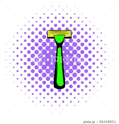 Shaving razor icon, comics style Shaving razor icon, comics style 40249051