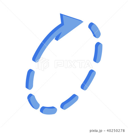 Loading circle sign icon, isometric 3d style 40250278
