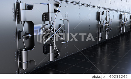 Safe Doors Of Bank Vault. 3D rendering Safe Doors Of Bank Vault. 3D rendering 40251242