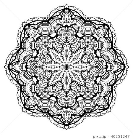 Flower Mandala. Vintage decorative elements. Flower Mandala. Vintage decorative elements. 40251247