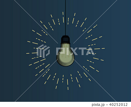 Vintage light bulb isolated on blue BG Vintage light bulb isolated on blue BG 40252012