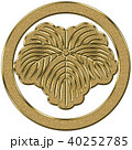 家紋　丸に蔦　金 40252785